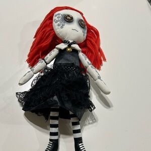 Gothic Rag Doll with Red Hair